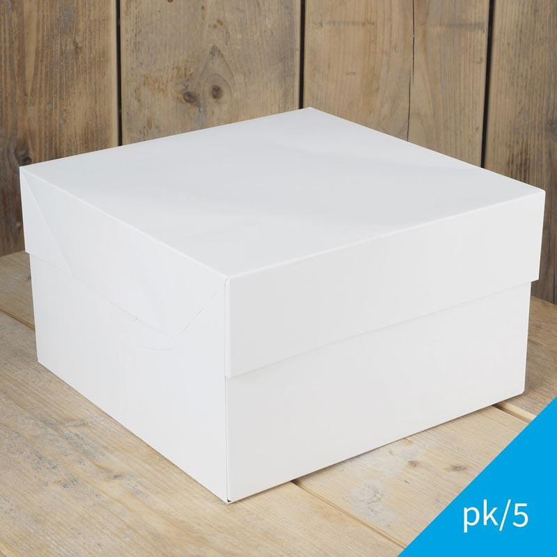 5-pack tårtkartonger 30 cm - FunCakes