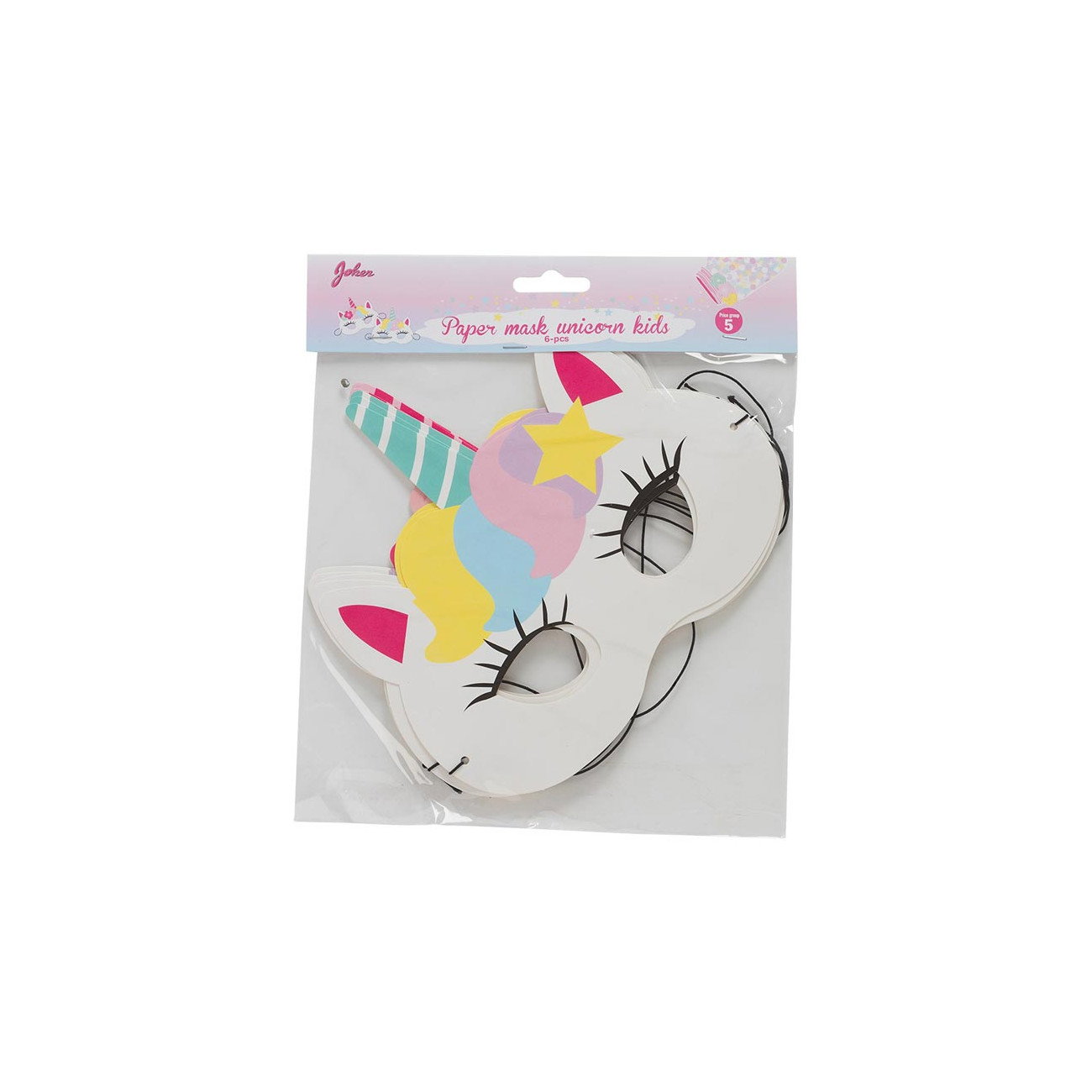 Papperstallrikar Enhörning, 10-pack 18cm main image 0