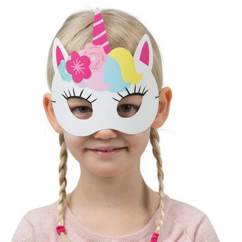 Papperstallrikar Enhörning, 10-pack 18cm main image 1