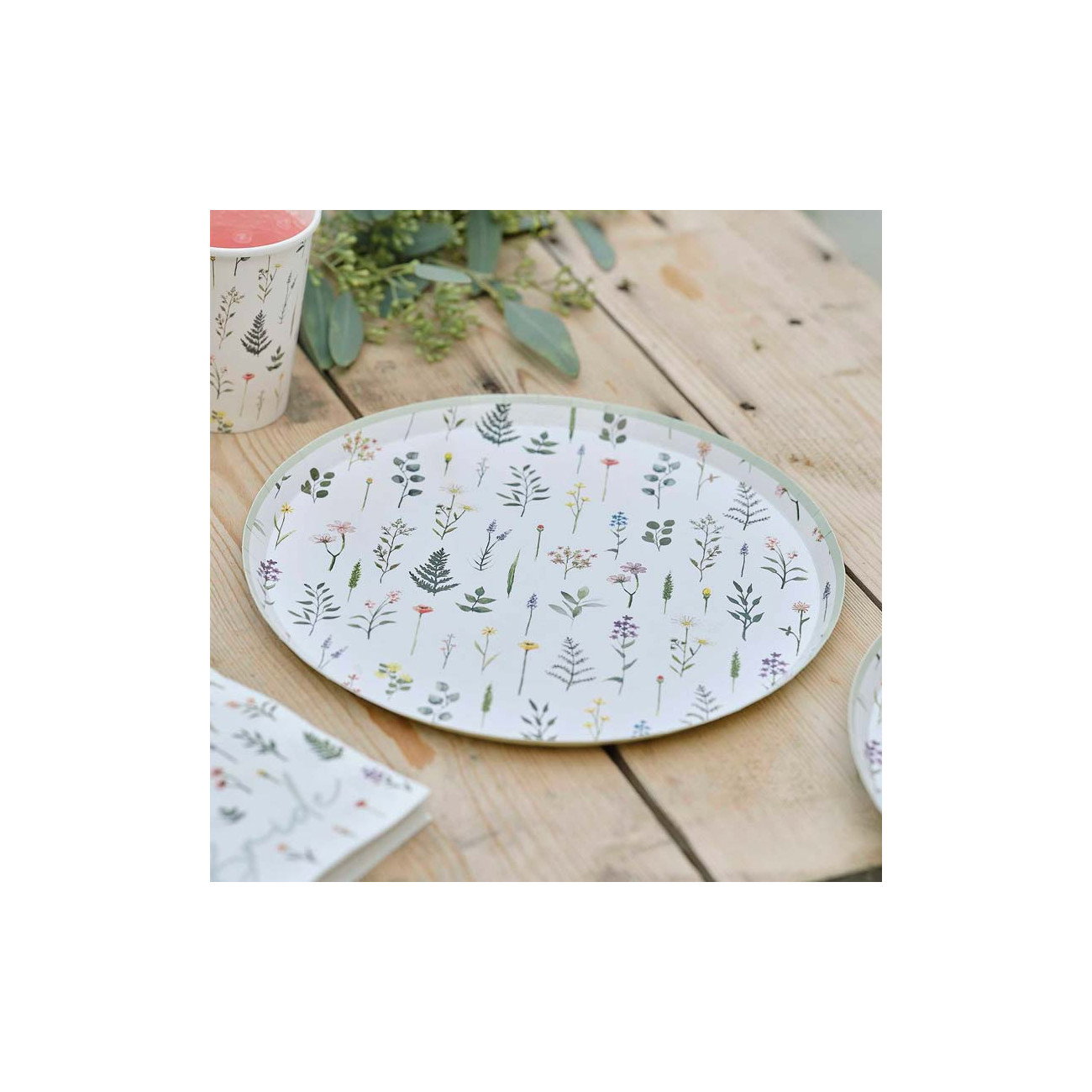 papperstallrik safari 23cm 8- pack