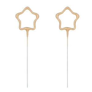 Tomtebloss Stjärna, guld, 2-pack - PartyDeco