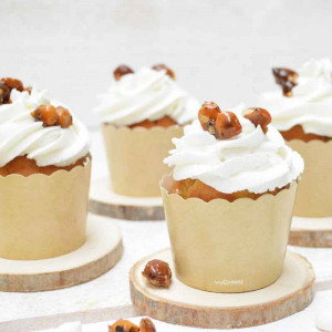 Stabila muffinsformar, ljusbrun, 25 st - ScrapCooking