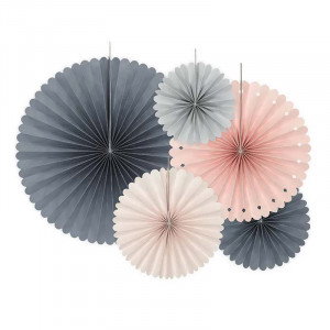 Pappersrosetter Elegant bliss - PartyDeco