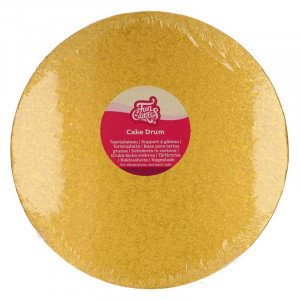 Rund tårtbricka Ø30,5 cm, guld - FunCakes