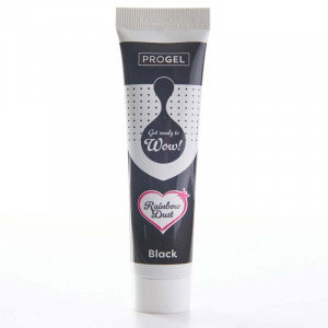 ProGel Svart Geléfärg - Rainbow Dust