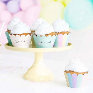 Cupcake Wrappers Unicorn, Enhörning - PartyDeco