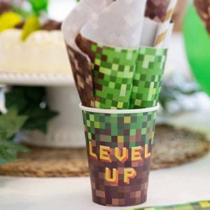 Pappersmuggar Minecraft, level up, 8-pack