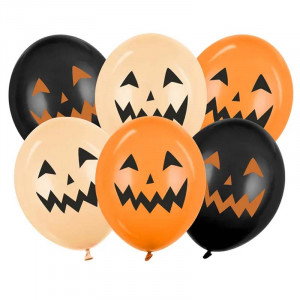 Ballonger Pumpa, 30 cm, 6-pack - PartyDeco