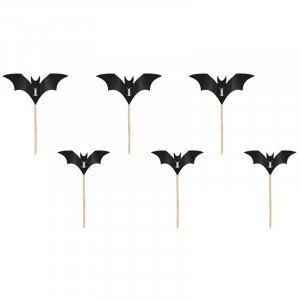 Cupcake toppers Fladdermus - PartyDeco