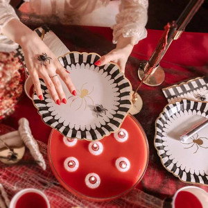 Papperstallrikar Spindel - PartyDeco