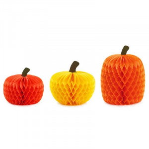 Honeycomb Pumpor, 18, 22 & 30 cm - PartyDeco
