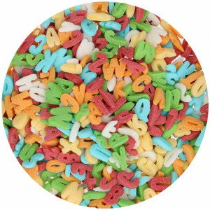 Strösselmix Bokstäver, regnbågsfärger - FunCakes