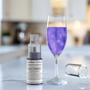 Ätbar glitterspray Violet Shimmer - Sugarflair