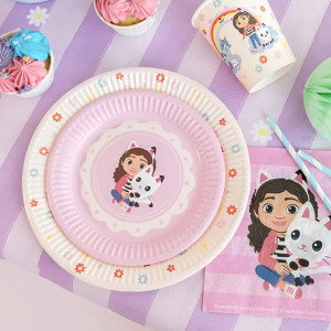 Papperstallrikar Gabbys Dollhouse  Ø18 cm - Party Deco