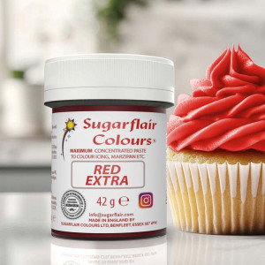 Pastafärg extra röd - Sugarflair