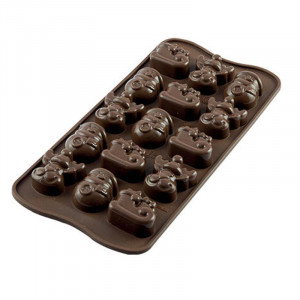 Pralinform Choco Winter, silikon - Silikomart