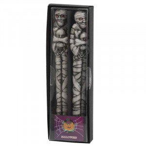 Halloween Ljus Mumie, 2-pack