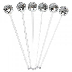 Återanvändbara Drinkpinnar Discokula, 6-pack