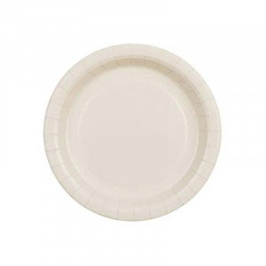 Papperstallrikar beige Ø18 cm - PartyDeco