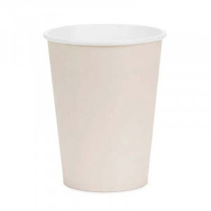 Pappersmuggar beige, 6-pack - PartyDeco