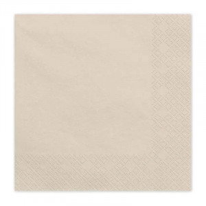 Servetter beige, 20-pack - PartyDeco