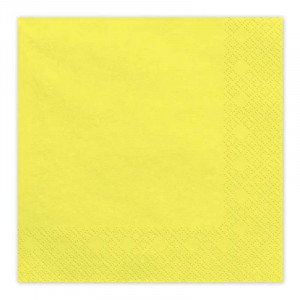 Servetter gul, 20-pack - PartyDeco
