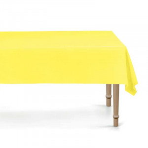 Återanvändbar duk gul, 137 x 183 cm - PartyDeco