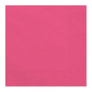 Servetter mörkrosa, 20-pack - PartyDeco