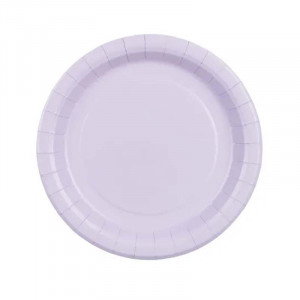 Papperstallrikar lavendel Ø18 cm - PartyDeco