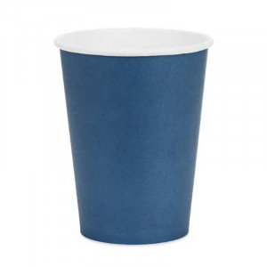 Pappersmuggar mörkblå, 6-pack - PartyDeco