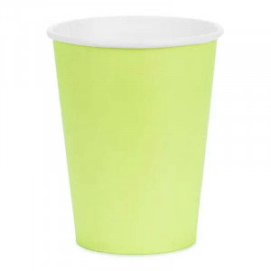 Pappersmuggar ljusgrön, 6-pack - PartyDeco