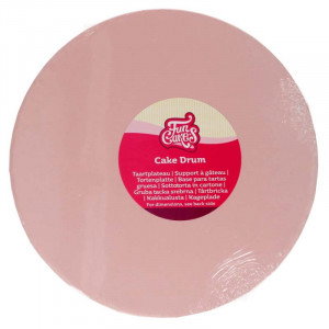 Rund tårtbricka Ø25 cm, pastellrosa - FunCakes