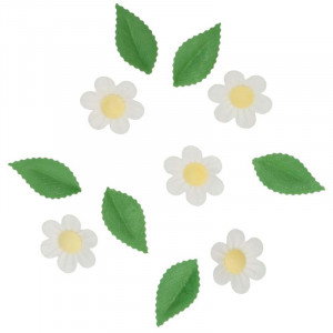Ätbara Blommor & Blad, vit - Wilton