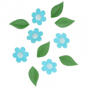 Ätbara Blommor & Blad, blå - Wilton