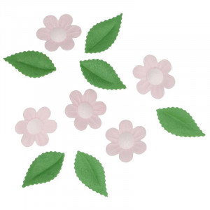 Ätbara Blommor & Blad, rosa - Wilton