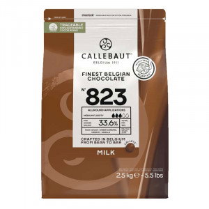 Mjölkchoklad 823, 2,5 kg - Callebaut