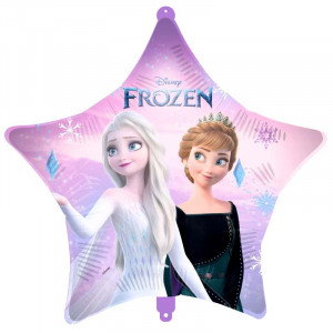 Figurballong Elsa & Anna i stjärna, 46 cm