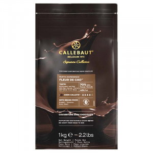 Rustic Fleur de Cao 70%, mörka chokladknappar - Callebaut