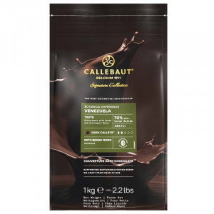 Botanical Venezuela 72%, mörka chokladknappar - Callebaut