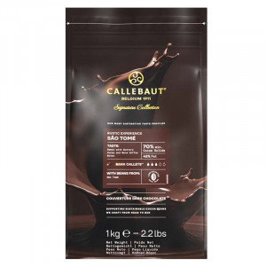 Rustic São Tomé 70%, mörka chokladknappar - Callebaut