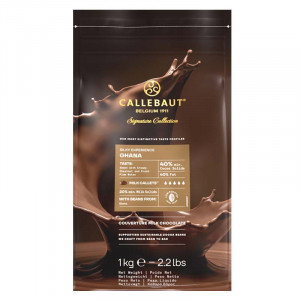 Silky Ghana 40%, mjölkchoklad knappar - Callebaut