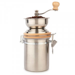 Kaffekvarn manuell, rostfritt stål - La Cafetière