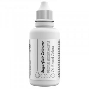 Ätbar färg oljebaserad, vit, 30 ml - Sugarflair