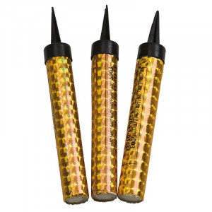 Isfackla till tårta guld, 3-pack