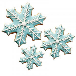 Utstickare Snöstjärna, 3 storlekar - Wilton