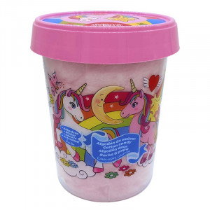 Rosa sockervadd med  jordgubbssmak, 30 g - Enhörningar