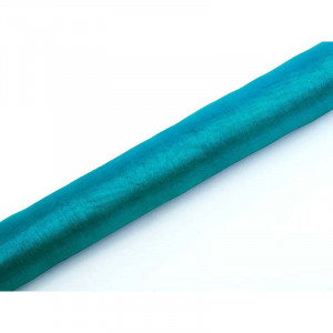 Organza Turkos, 0,36 x 9 m - PartyDeco