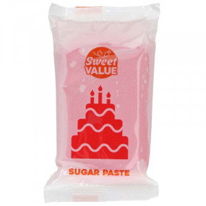 Sockerpasta röd 200 g - Sweet Value
