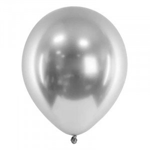 Ballonger Metallic Silver, 50-pack - PartyDeco