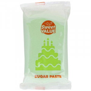 Sockerpasta ljusgrön 200 g - Sweet Value